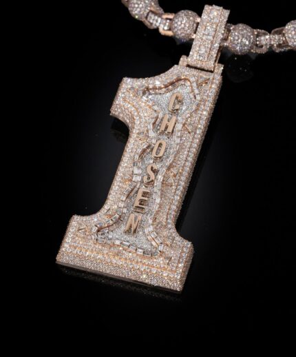 Customi Jewelry VVS Moissanite Custom Letter Pendant Necklace